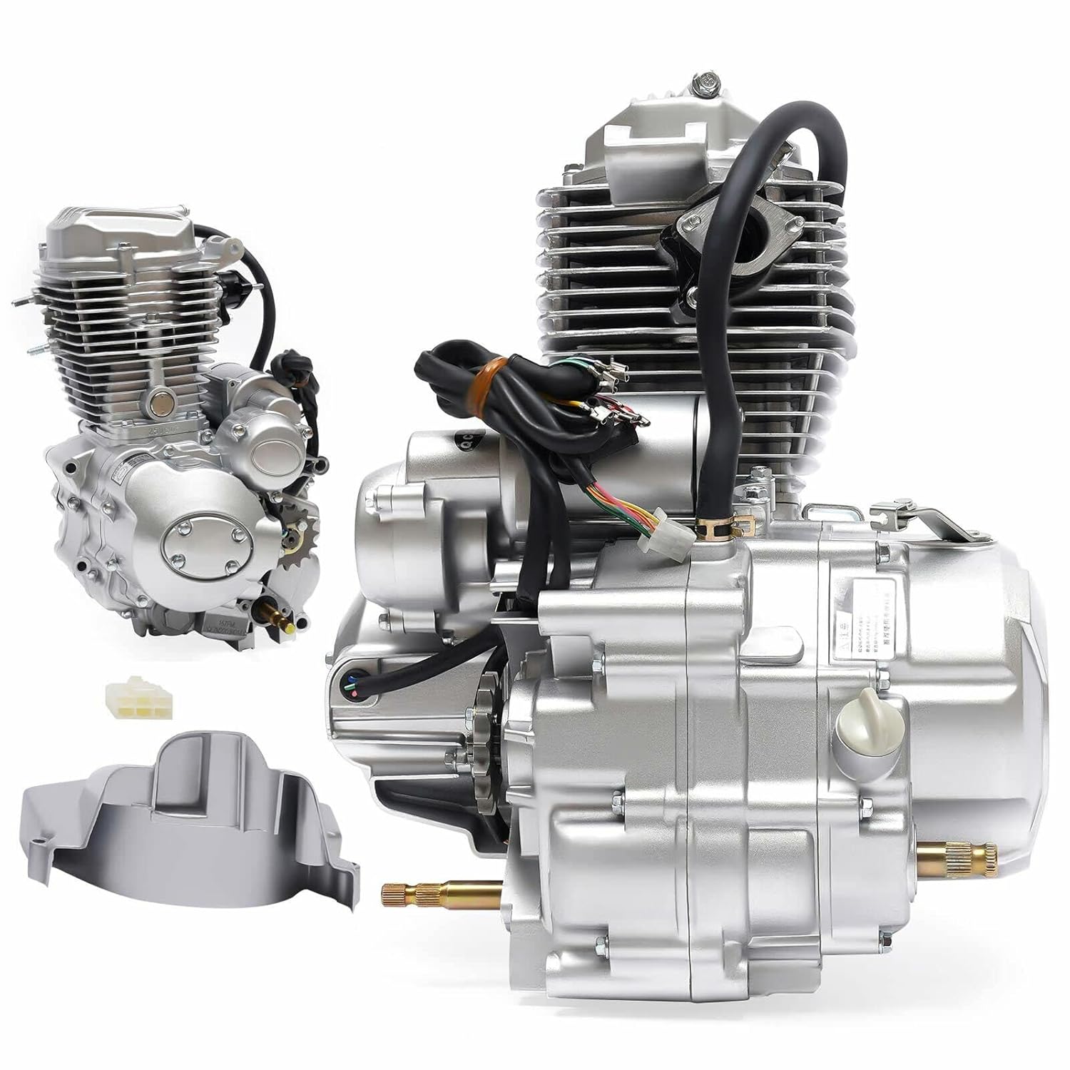 CNCEST Motor ATV, motor de 250CC Motor de 4 tiempos de un solo cilindro refrigerado por aire, motor vertical con transmisión manual de 5 velocidades