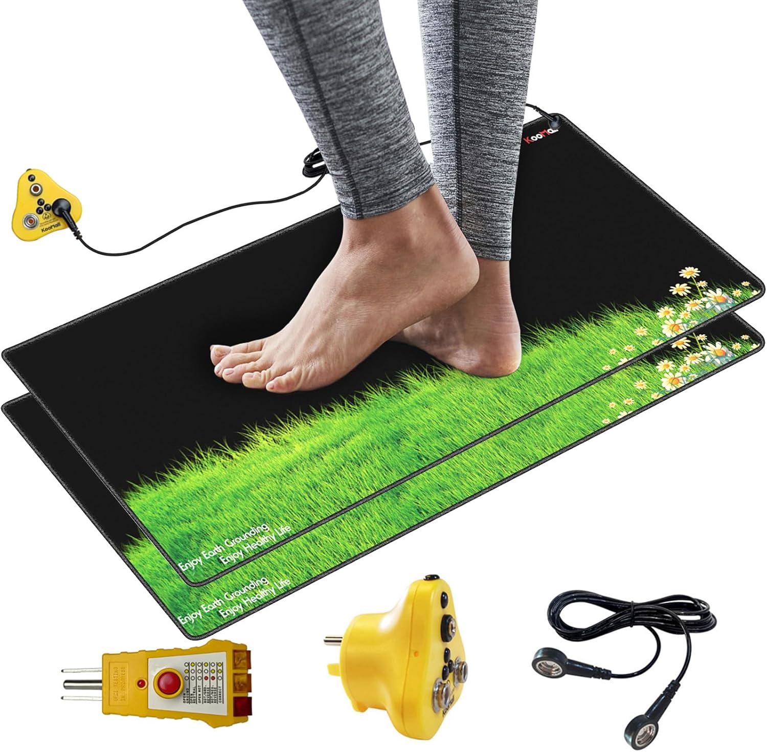 Alfombrilla universal de energía de tierra para salud, elimina la estática, mejora el sueño, reduce el dolor de inflamación y la ansiedad, para uso