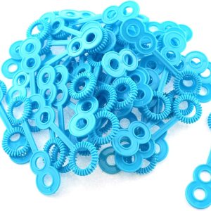 RLECS Varita de burbujas porosa de plástico para hacer burbujas al aire libre, 50 unidades, color azul RLECS Varita de burbujas porosa de plástico para hacer burbujas al aire libre, 50 unidades, color azul