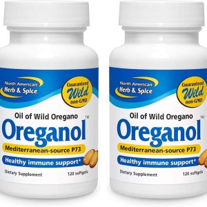 NORTH AMERICAN HERB & SPICE Oréganol P73 – Paquete de 2, 120 cápsulas blandas, sin procesar, apto para veganos, orégano silvestre, fuente NORTH AMERICAN HERB & SPICE Oréganol P73 – Paquete de 2, 120 cápsulas blandas, sin procesar, apto para veganos, orégano silvestre, fuente