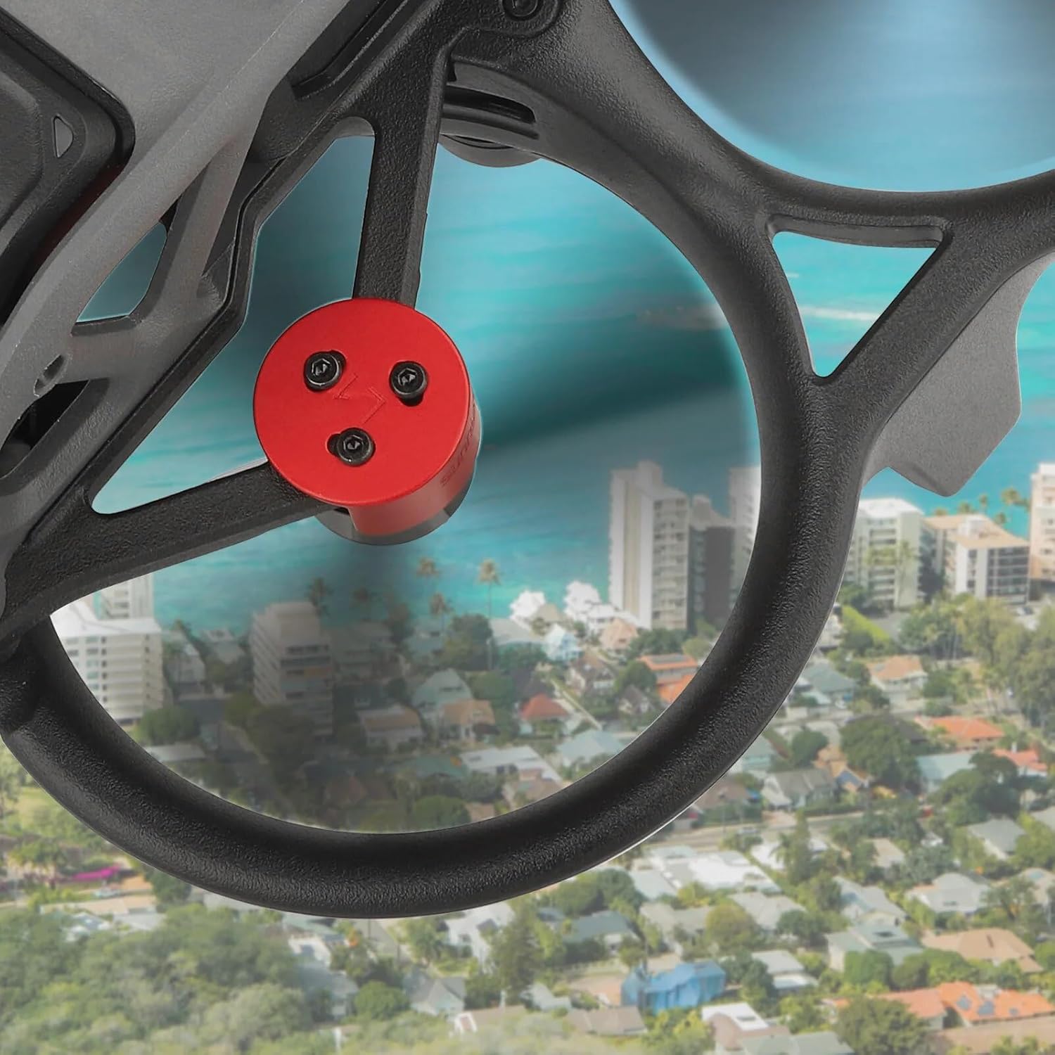 XNasu Motor Cover for D-JI AVATA Spare Parts Anti-Bump Propellers Aluminum Alloy Protection Cover Drone Accessrioes (Color  Black)