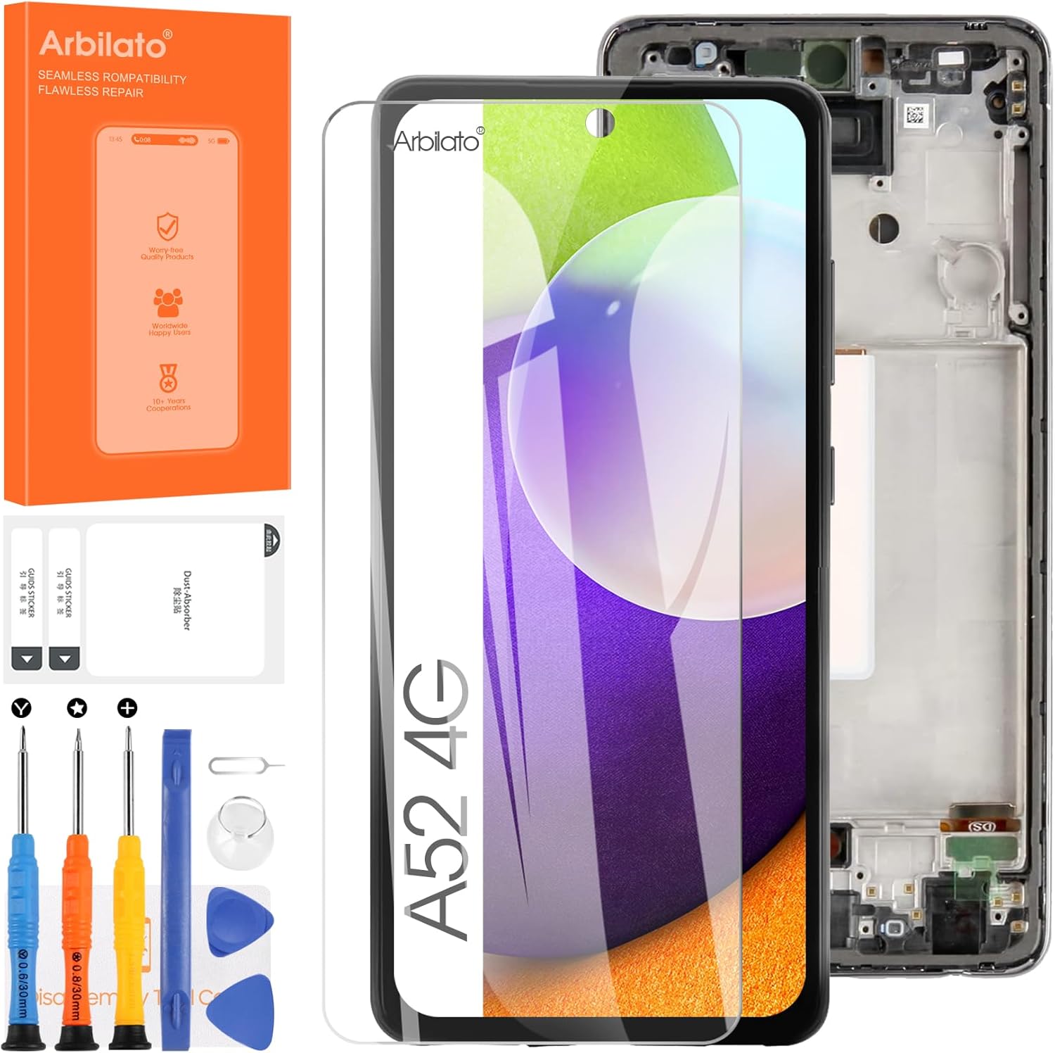Incell – Pantalla LCD para Samsung Galaxy A52 4G de repuesto para Samsung A525 pantalla LCD SM-A525F, SM-A525M pantalla táctil digitalizador