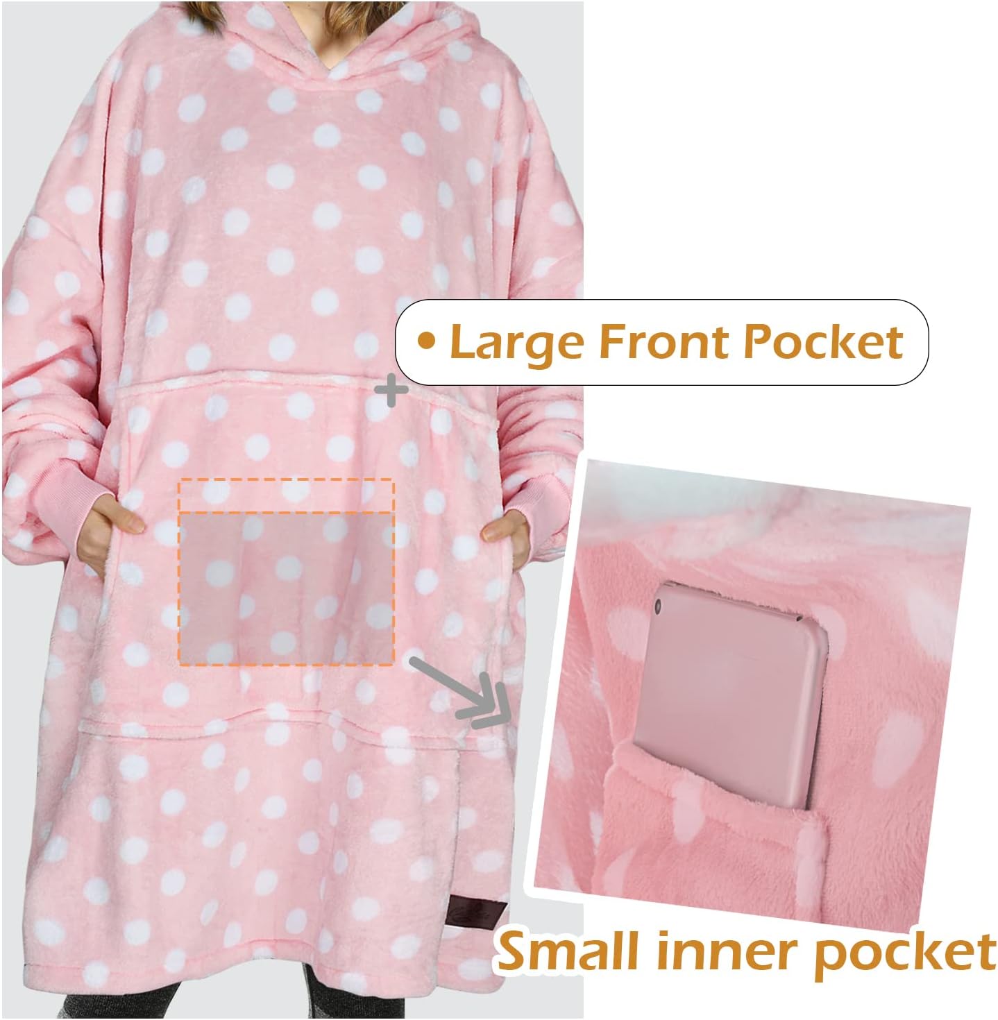 Catalonia Sudadera con capucha de gran tamaño, sudadera de forro polar con bolsillo frontal grande, para adultos, hombres y mujeres