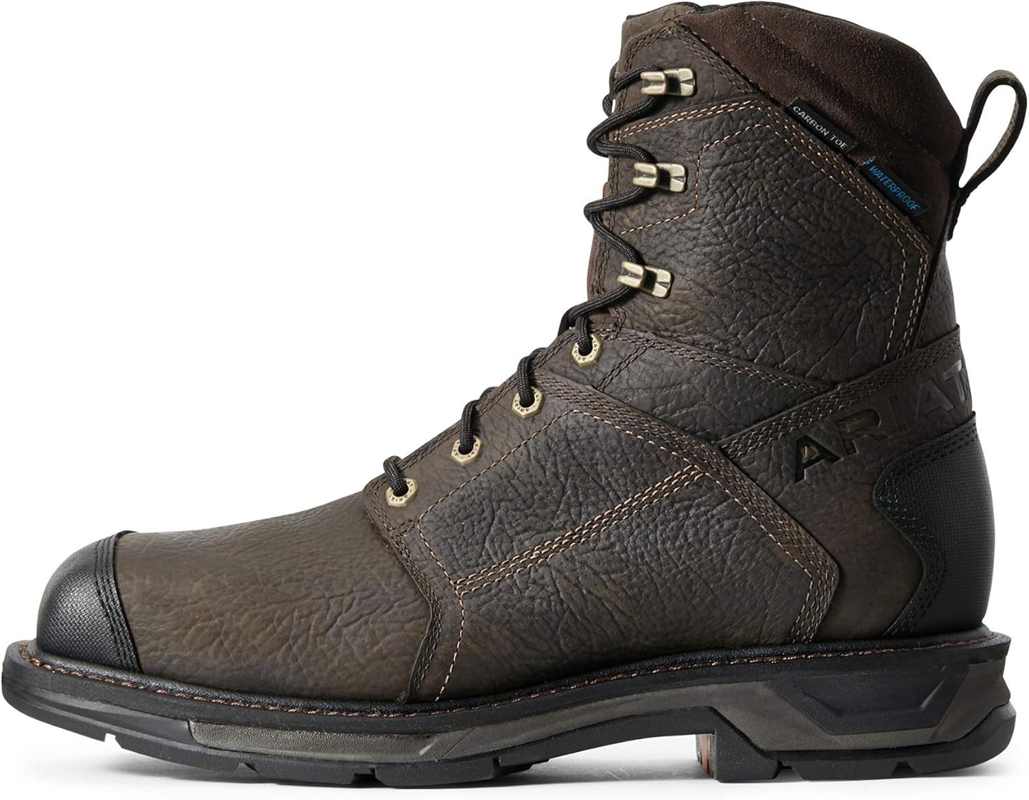 Ariat Workhog Xt – Botas de trabajo para hombre (8.0in, con cremallera lateral, impermeable)