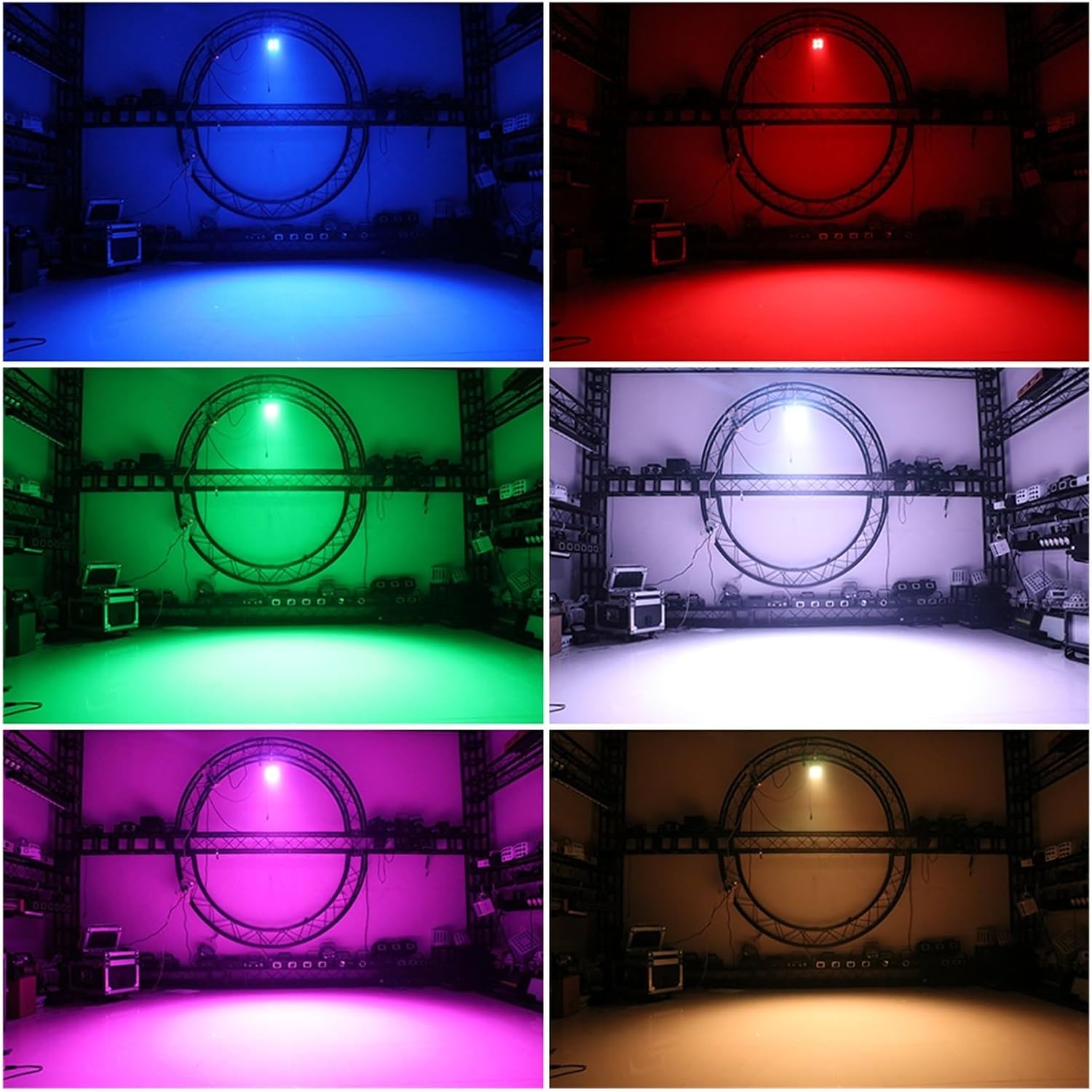 Luz de escenario para DJ, 4 x 8 W, 4 en 1, RGBW, mini luz LED para escenario, DJ, discoteca, bar, fiesta, cumpleaños, vacaciones, boda, Navidad,