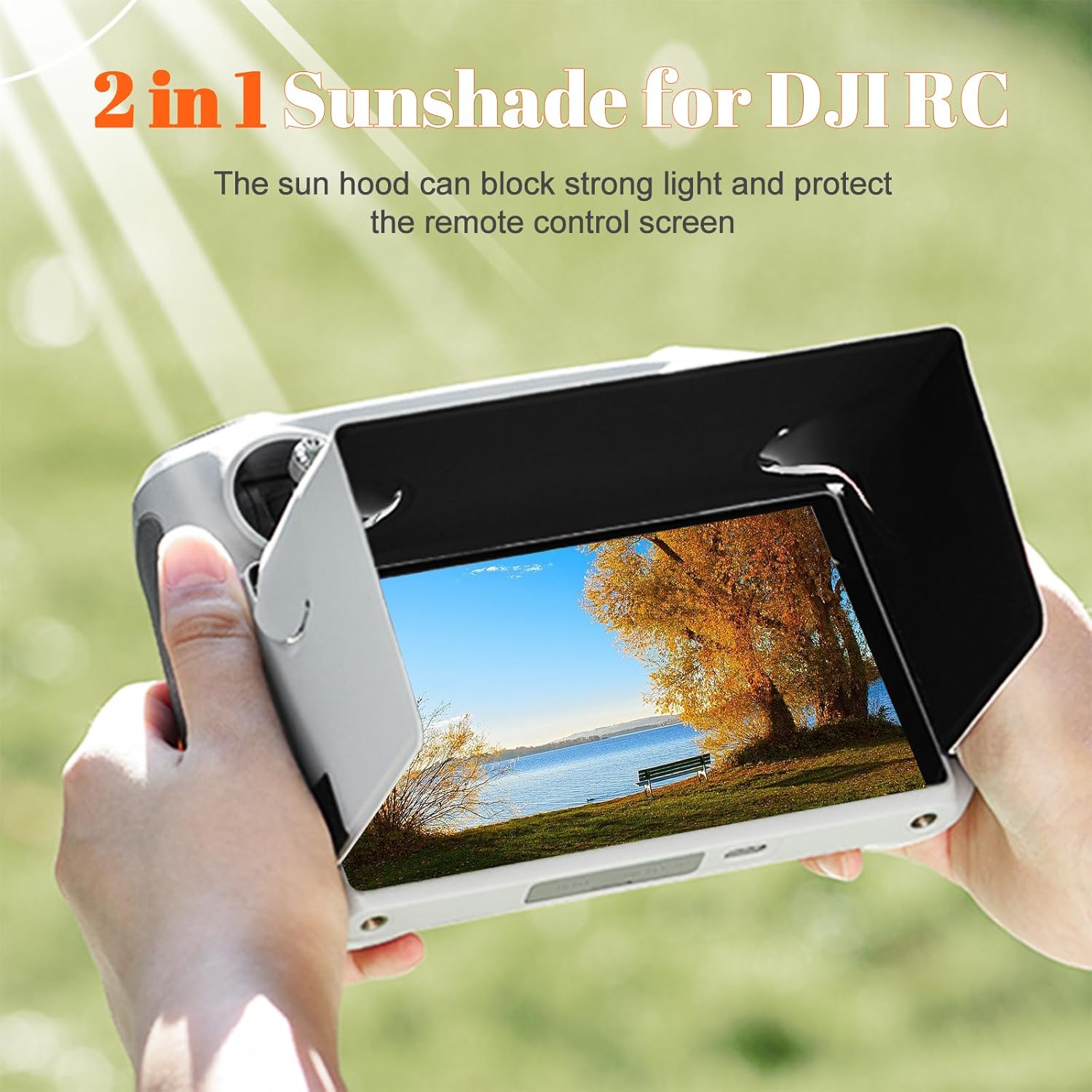 iEago RC Parasol 2 en 1 para DJI RC compatible con DJI Mini 3 ProMini 3Mavic 3 ProMavic 3 ProMavic 3 Classic RC Control remoto Accesorios de