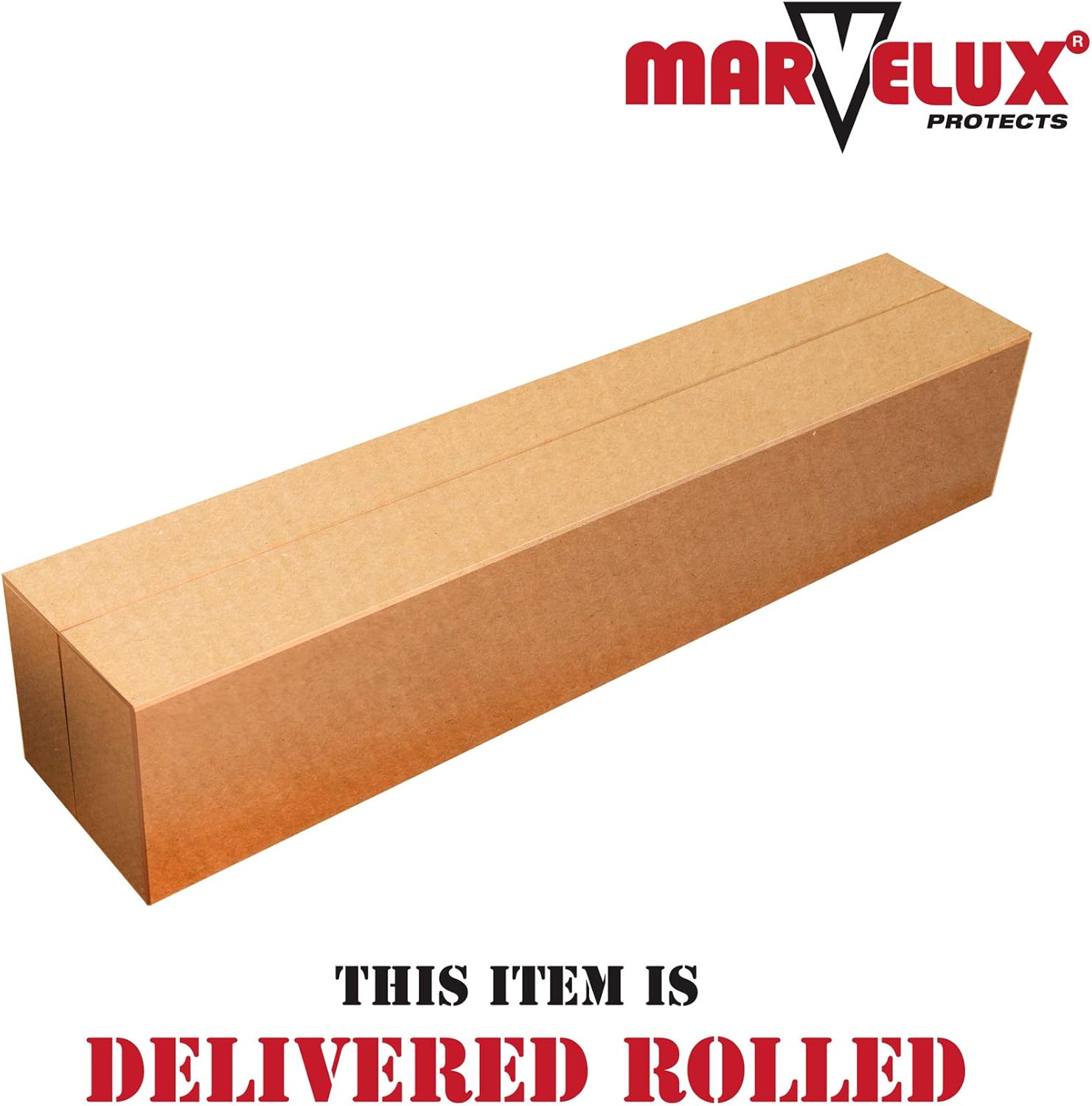 Marvelux Tapete para silla de oficina de policarbonato resistente de 47 x 53 pulgadas con borde para alfombras, protector de alfombra transparente