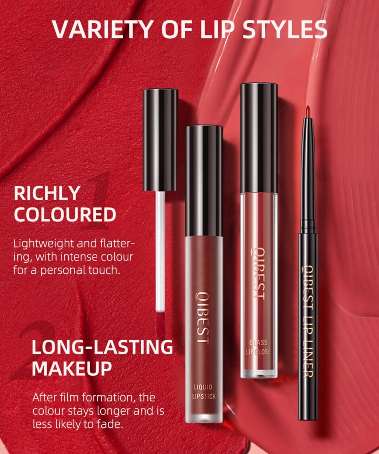 MAEPEOR Kit de labios todo en uno, 3 en 1, delineador de labios suave y lápiz labial con lápiz labial líquido de terciopelo mate, brillo labial