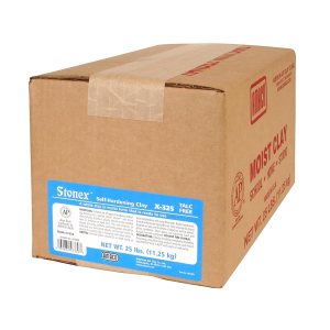 AMACO Stonex – Arcilla de modelado autoendurecible lista para usar, 25 libras, color blanco AMACO Stonex – Arcilla de modelado autoendurecible lista para usar, 25 libras, color blanco
