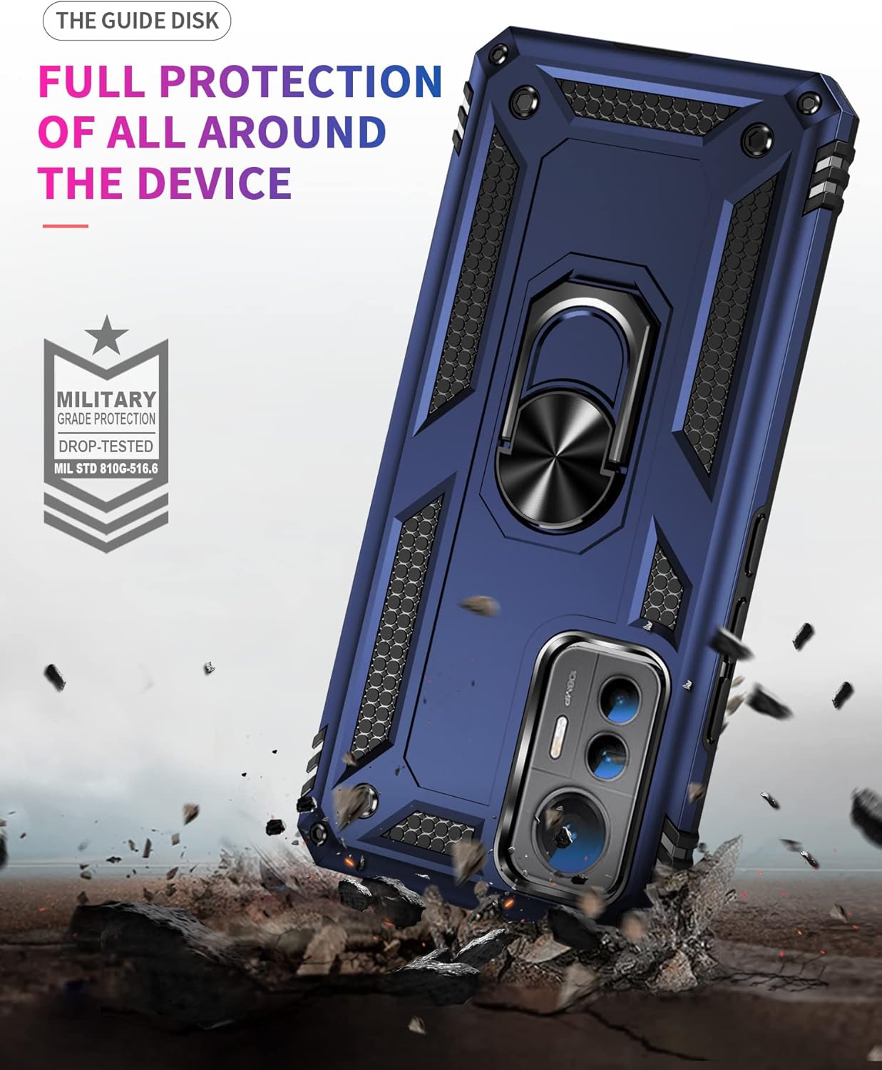 Funda para Xiaomi 12 Lite 5G, Xiaomi 12 Lite Funda para teléfono Slim Fit Protección militar a prueba de golpes Armor Defender Funda protectora para