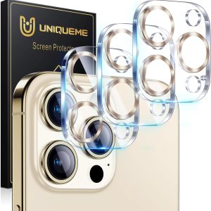 UniqueMe Compatible con 3 protectores de lente de cámara iPhone 15 ProiPhone 15 Pro Max, protección contra caídas compatible con fundas Pantalla de UniqueMe Compatible con 3 protectores de lente de cámara iPhone 15 ProiPhone 15 Pro Max, protección contra caídas compatible con fundas Pantalla de