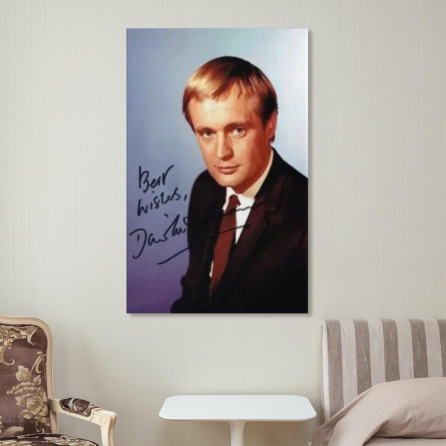 Póster de David McCallum (31) impresión de imágenes de arte de pared, póster de lienzo, obras de arte, idea de regalo, estética, 16 x 24 pulgadas