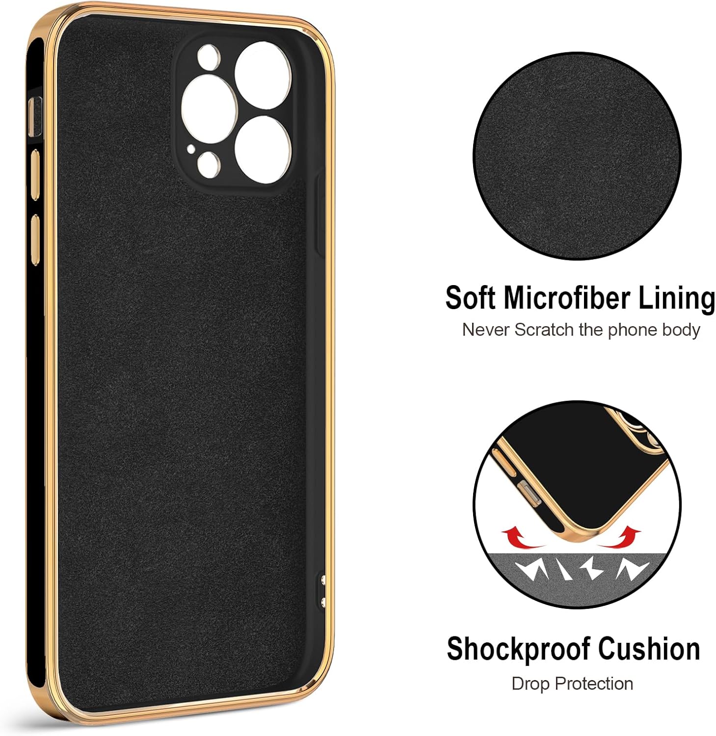 Hython Funda para iPhone 12 Pro con soporte de anillo soporte de anillo giratorio de 360 con soporte magnético chapado de lujo en oro rosa suave TPU
