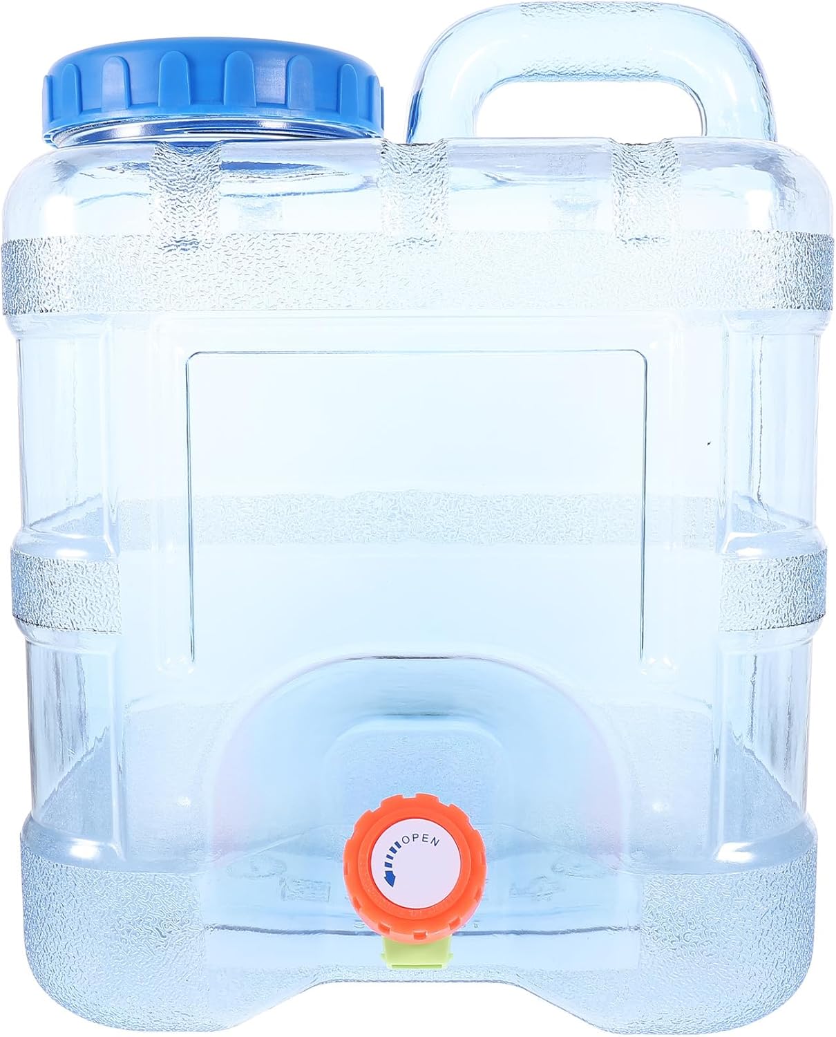 Veemoon Jarra de agua para campamento de 5 galones, contenedor de agua portátil de 10 litros para almacenamiento de agua con grifo, para campamento