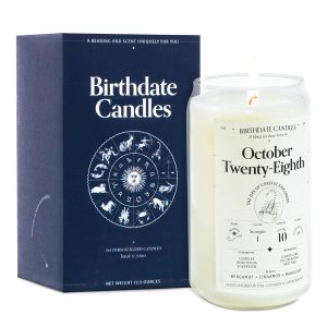 Birthdate Candles, October 28 – Scorpio Zodiac Scented Candles Birthday Gift – Bergamot, Cinnamon & Mahogany Scent – All-Natural Soy & Coconut Wax, Birthdate Candles, October 28 – Scorpio Zodiac Scented Candles Birthday Gift – Bergamot, Cinnamon & Mahogany Scent – All-Natural Soy & Coconut Wax,