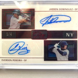 2023 Three & Two Red Jasson Dominguez Everson Pereira Dual Autograph #14 SEALED 2023 Three & Two Red Jasson Dominguez Everson Pereira Dual Autograph #14 SEALED
