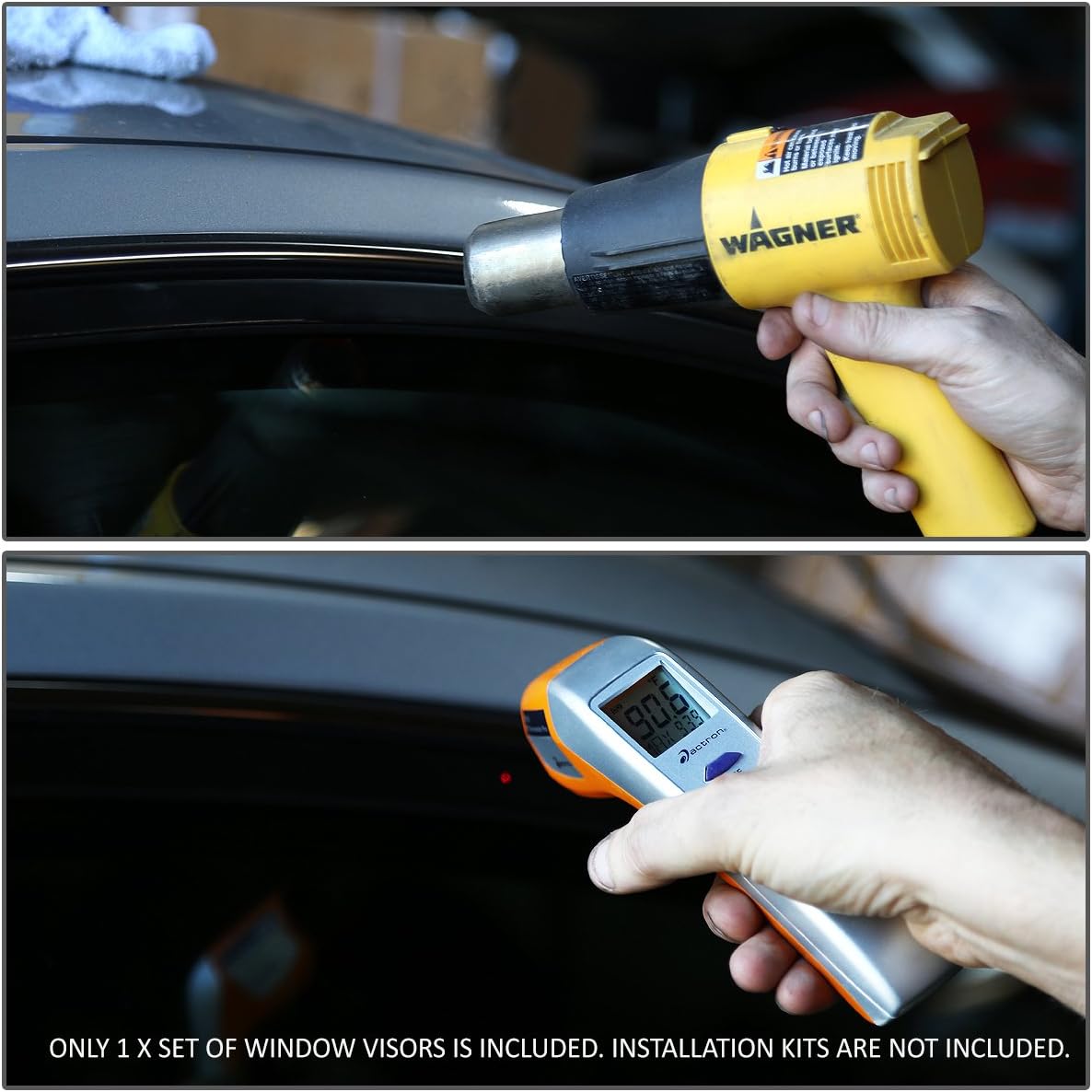 4 unidades de deflector de ventana con cinta adhesiva para ventana compatible con Nissan Pathfinder Infiniti QX4 1996-2004, acrílico