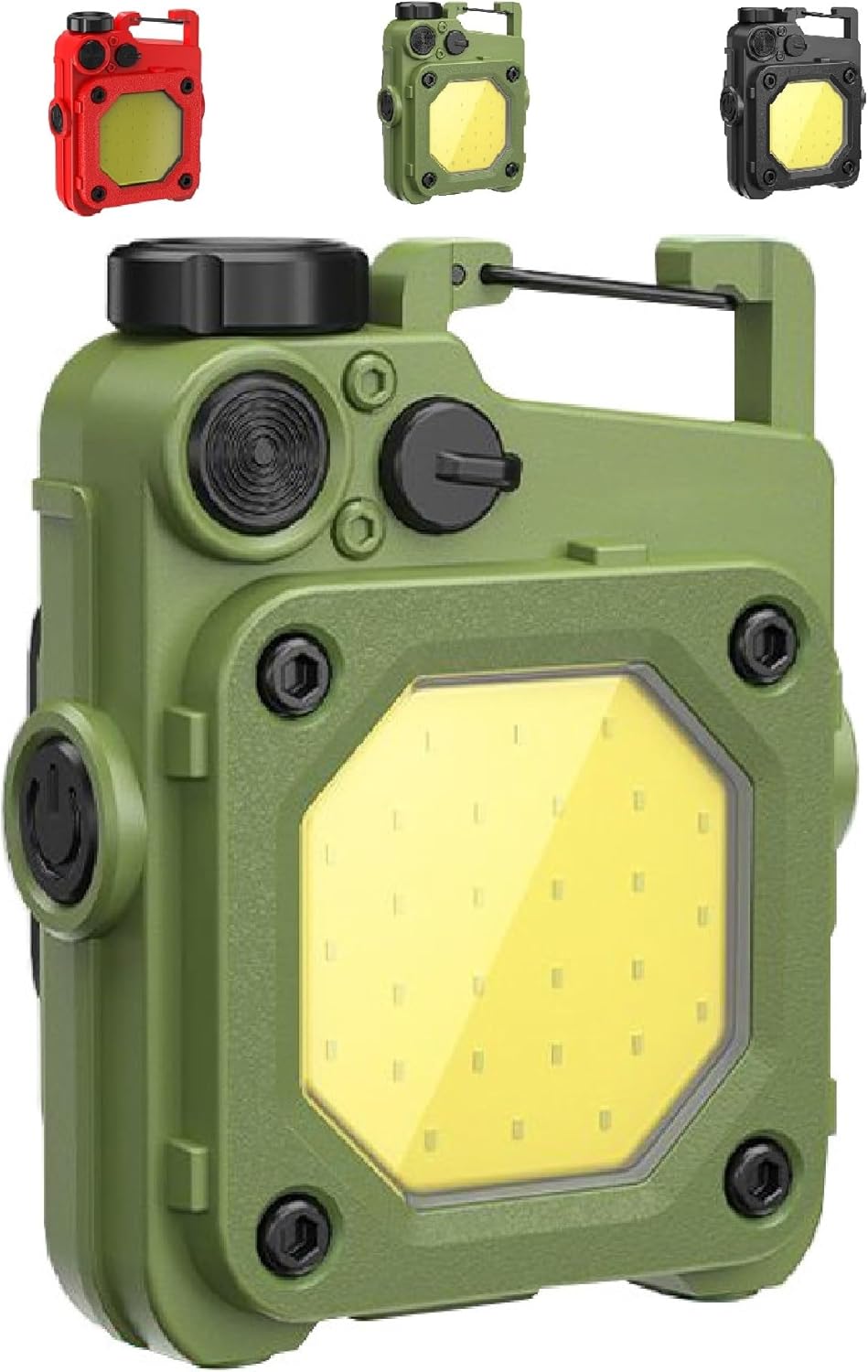 Linternas LED de bolsillo manos libres, recargable COB, llavero magnético, linterna de trabajo, pequeña luz nocturna de enfermería, 6 modos de luz