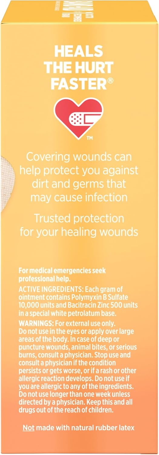 Band-Aid Vendajes de marca con ungüento antibiótico de neosporina, tamaños surtidos, 20 unidades (paquete de 6)