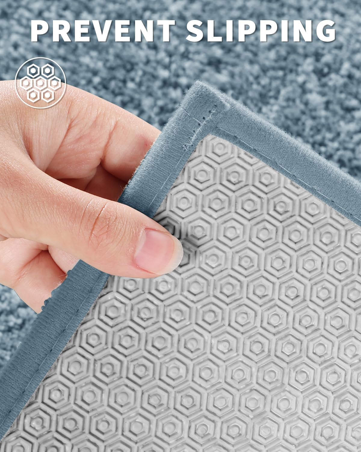 Yimobra Alfombras de baño, extra suaves y cómodas, antideslizantes, absorbentes de agua y gruesas, lavables a máquina, alfombras peludas para duchas