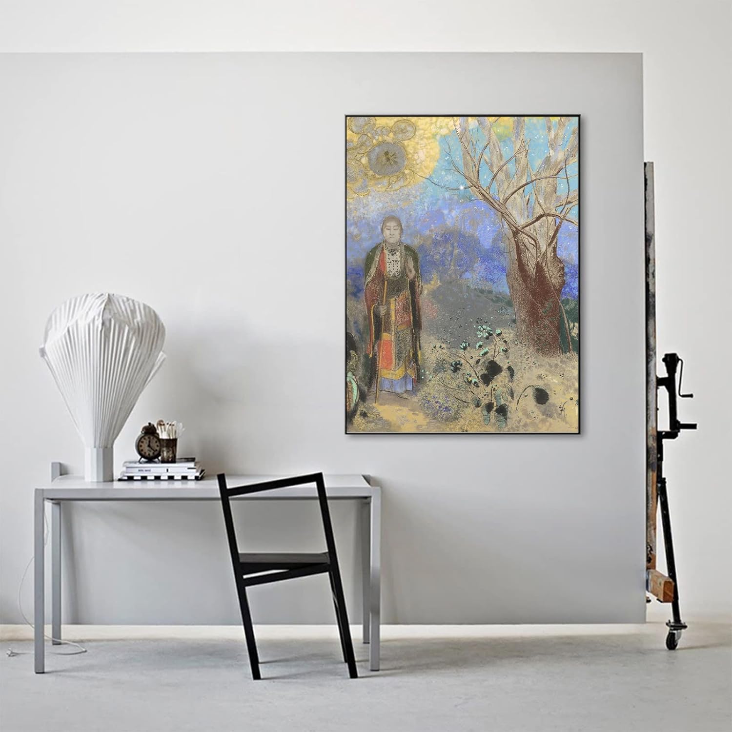Odilon Redon – Lienzo decorativo para pared, póster de Buda para decoración de pared, budismo zen para sala de estar, baño, hogar, famosas