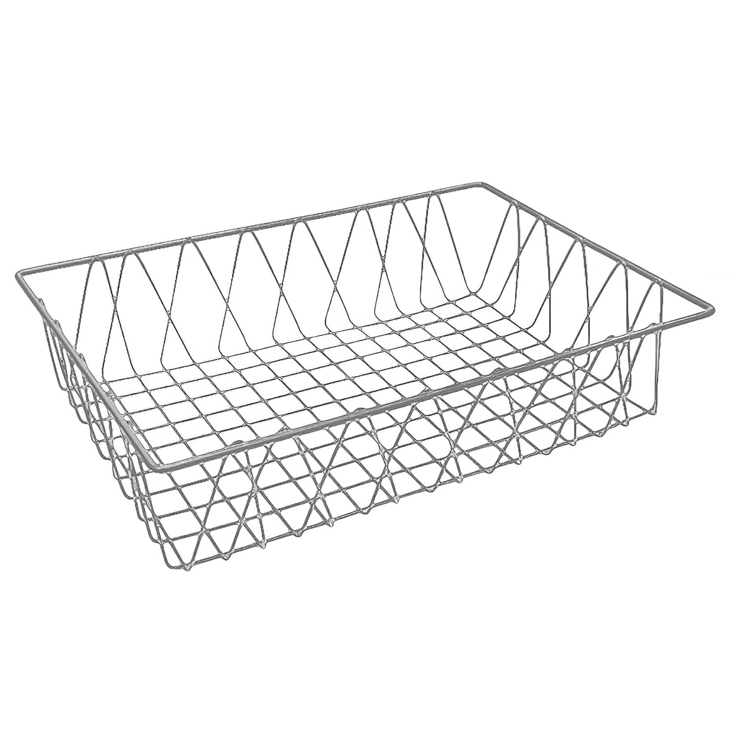 G.E.T. WB-954-SV – Cesta rectangular de alambre para repostería (18 x 12 pulgadas), de metal