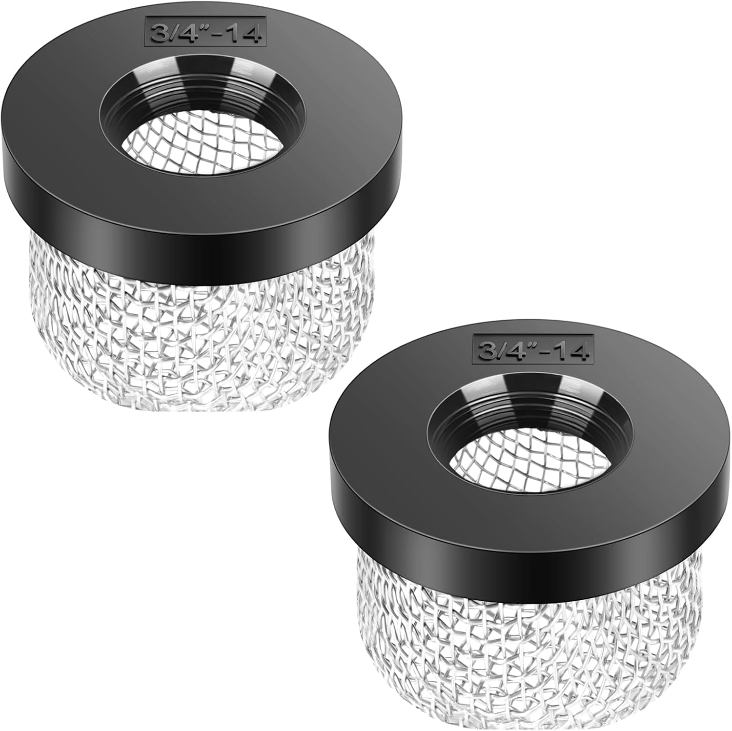 Filtro de malla de acero inoxidable, compatible con bomba Livewell, se adapta a  pulgadas – 14 hilos hembra, mejora el filtrado y la aireación
