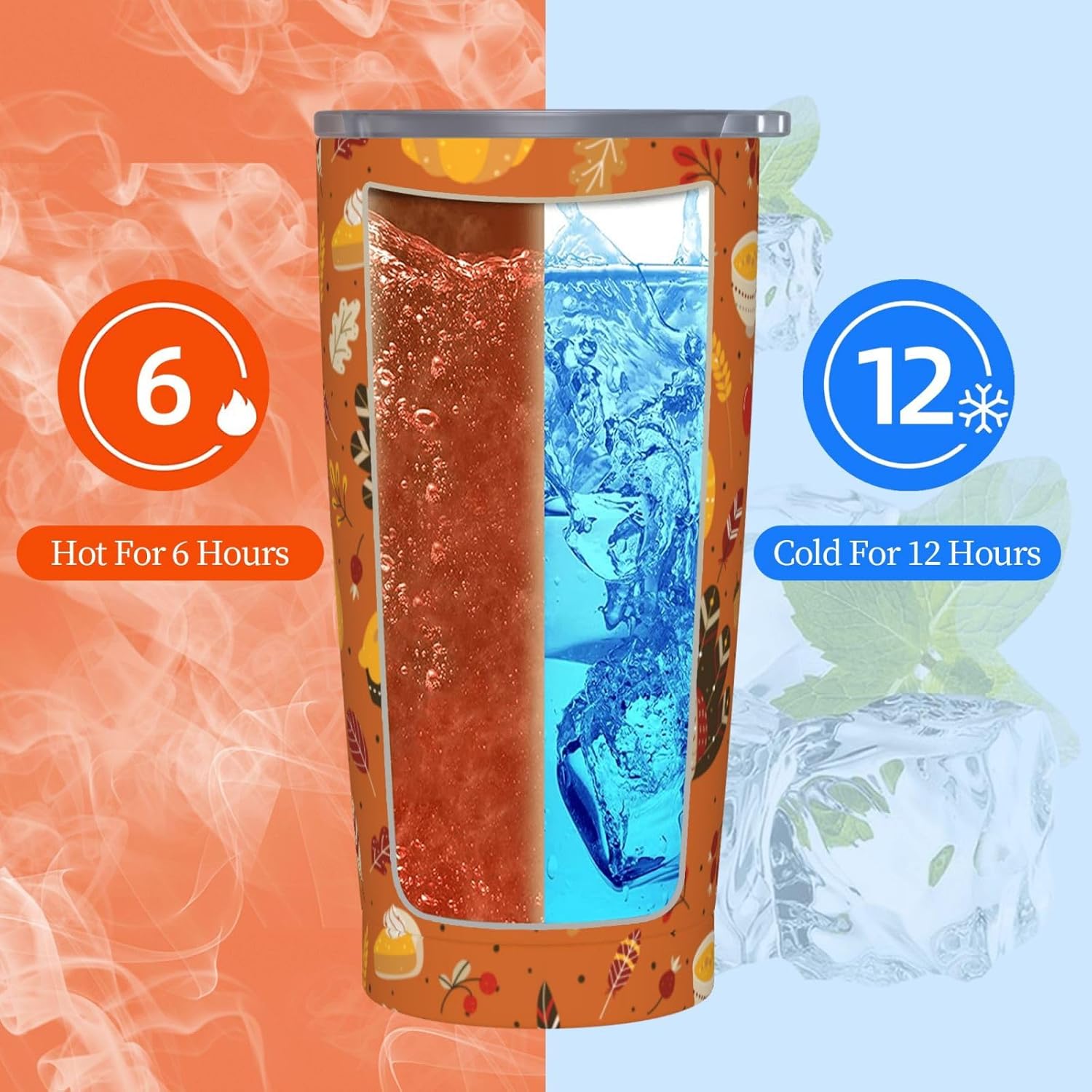 Vaso de acero inoxidable aislado de 20 onzas con tapa y pajitas de acero inoxidable de doble pared aislada al vacío, taza de café de viaje, tapa a