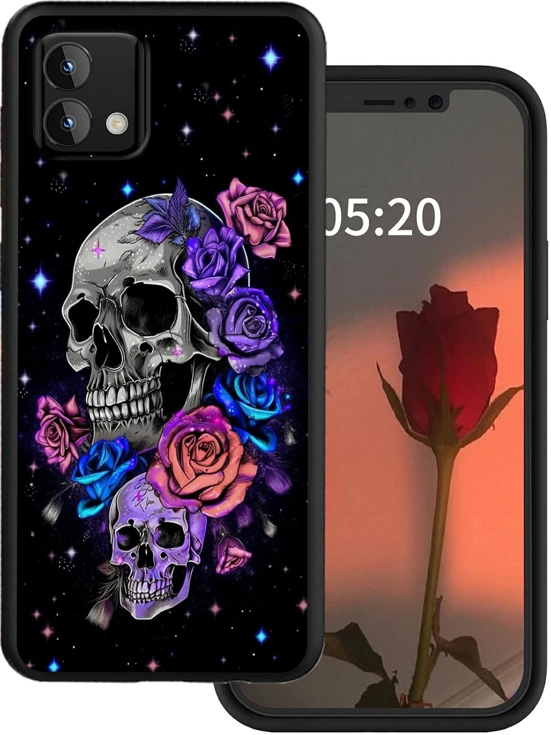 Rossy Funda para Moto G Stylus 5G 2023 no compatible con 5G 2022 con diseño elegante de calavera Galaxy para mujeres y hombres, delgada, suave, de