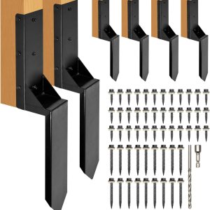 Kit de reparación de postes de valla de 4 x 4 pulgadas, poste de acero resistente para anclaje de poste de valla de 4 x 4 pulgadas para reparación Kit de reparación de postes de valla de 4 x 4 pulgadas, poste de acero resistente para anclaje de poste de valla de 4 x 4 pulgadas para reparación