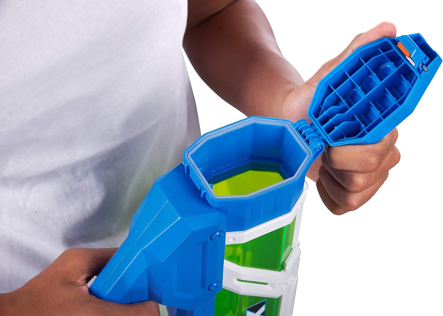 XShot Water Warfare Epic – Pistola de agua de llenado rápido por ZURU (embalaje personalizado), grande, azul