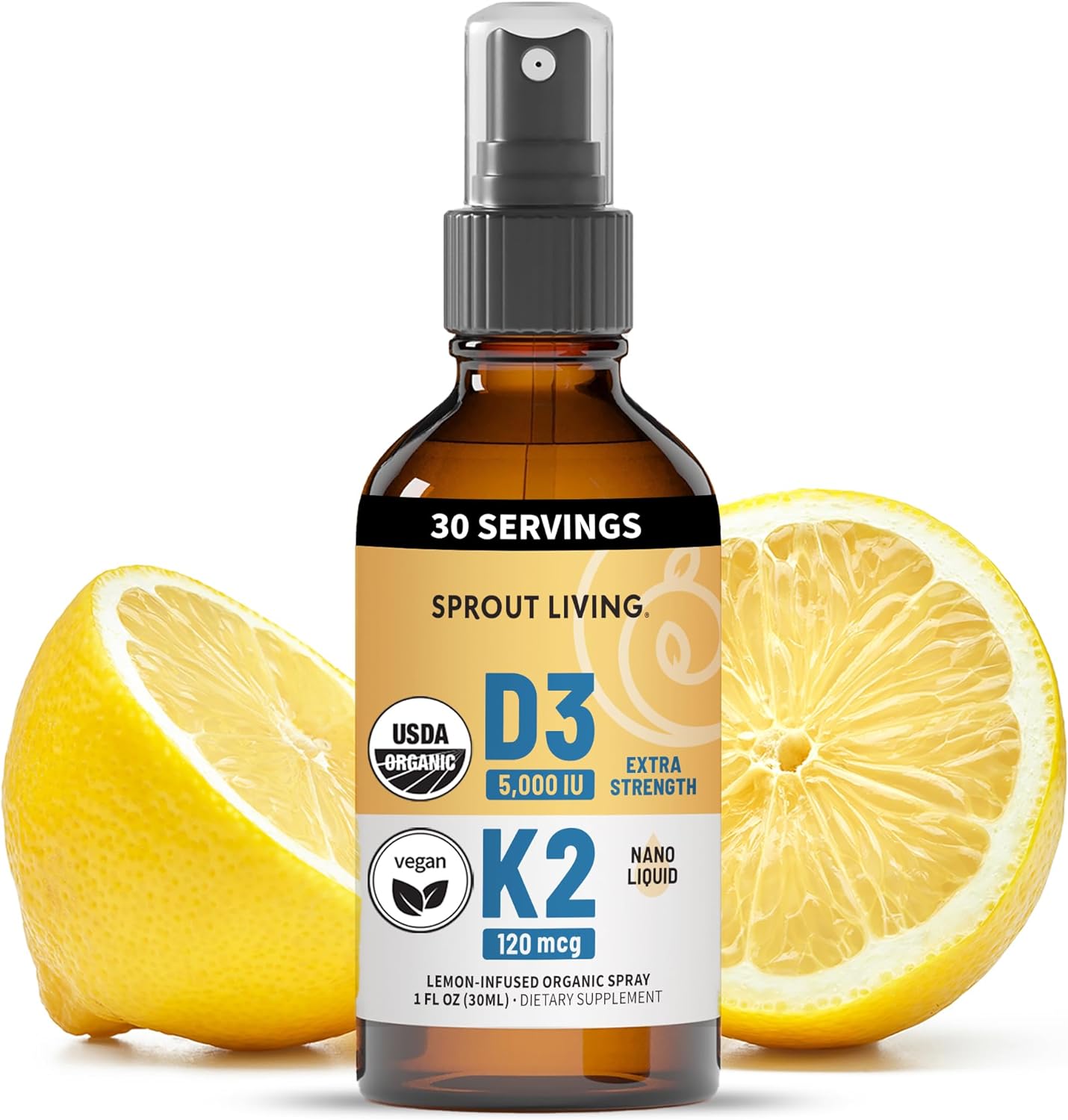 Spray orgánico de vitamina D3 K2
