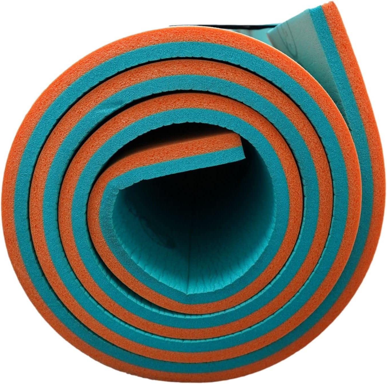 Almohadilla de agua flotante (6 x 20 pies) patentada de 2 capas FlexCore verdenaranja de espuma, flota 1,650 libras o 11 adultos, MM20, fabricada en