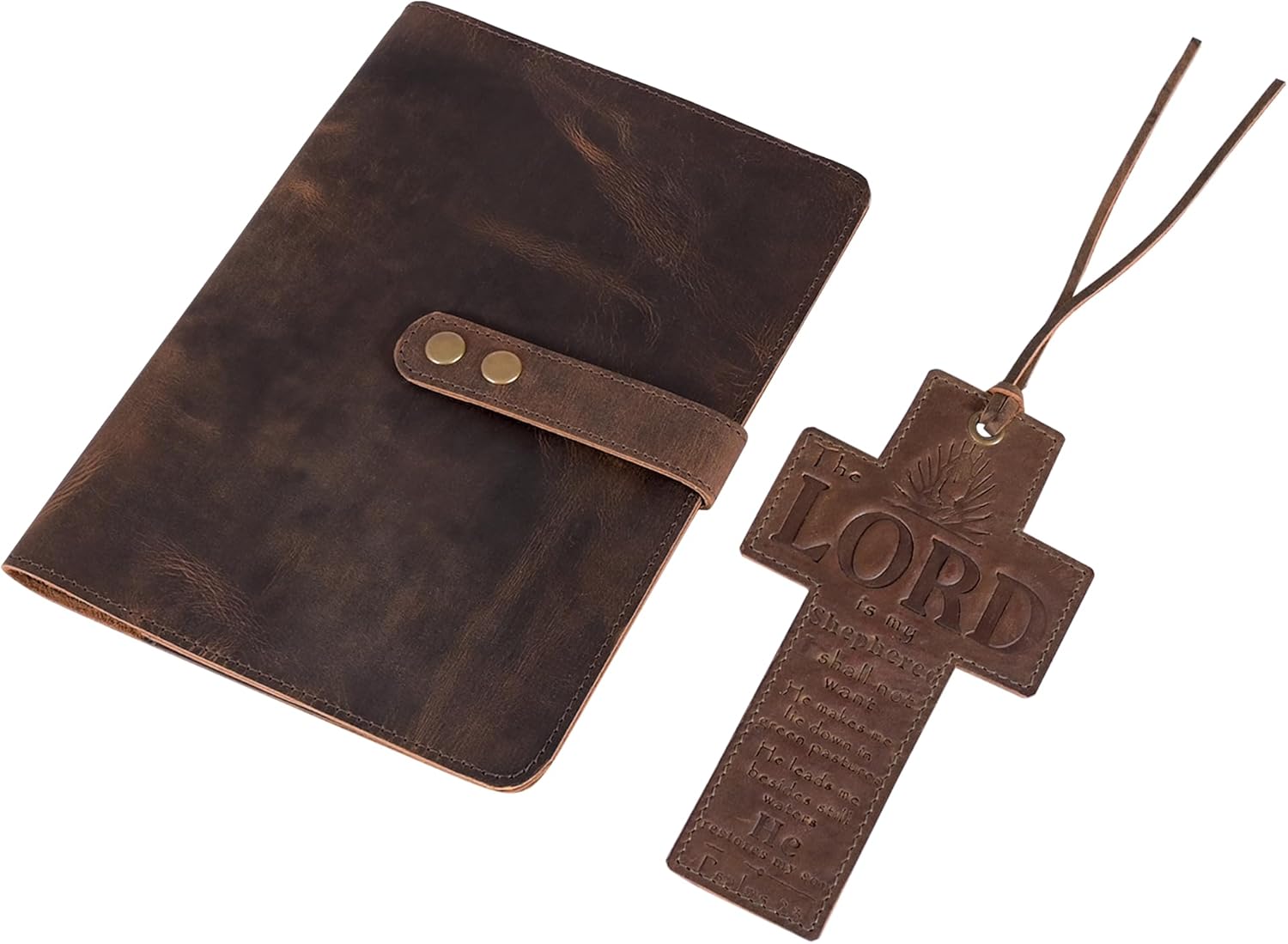 Funda de cuero para la Biblia para hombres, funda de la Biblia para hombres, funda de cuero pequeña para la Biblia para mujeres, funda de la Biblia