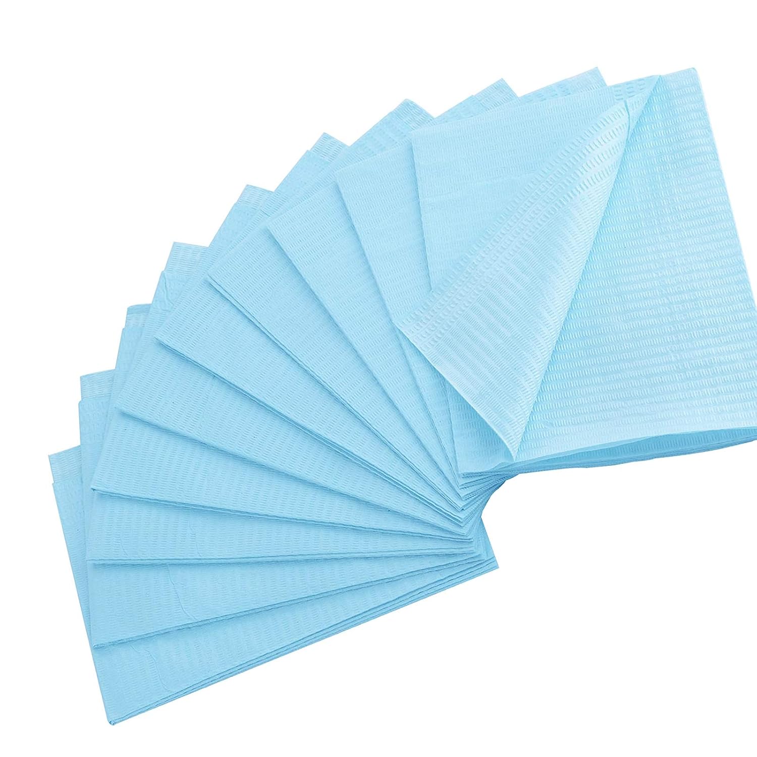 Babero desechable para dentistas, 125 piezas de papel de tatuaje para pacientes, baberos dentales Healifty de papel desechable oral, equipo de