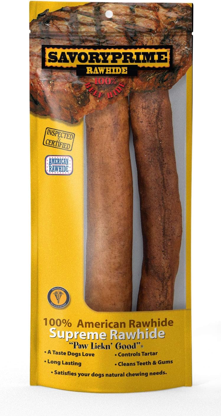 Savory Prime Paquete de 2 rollos Retriever de 10 pulgadas, carne de res