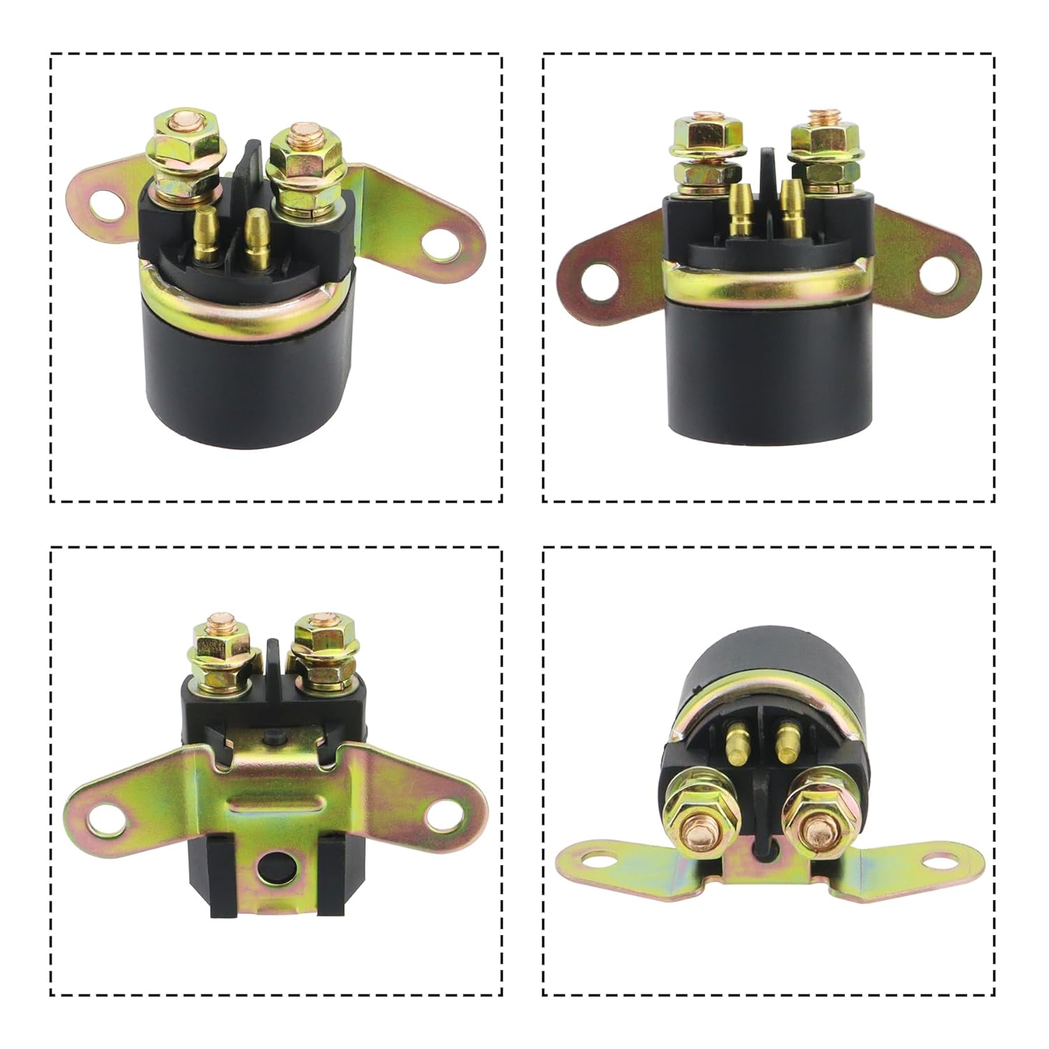 Motor de arranque con relé para Suzuki QuadRunner 250 1987-2002, KingQuad 250 1996-1997, KingQuad 300 1991-2002, para Arctic Cat 250 2X4 1999-2005,