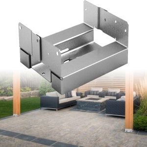 Base de poste de 4 x 4 (tamaño interior 3 12 x 3 12 pulgadas), soportes de poste de madera ajustables para hormigón para terrazapatioglorietapérgola Base de poste de 4 x 4 (tamaño interior 3 12 x 3 12 pulgadas), soportes de poste de madera ajustables para hormigón para terrazapatioglorietapérgola