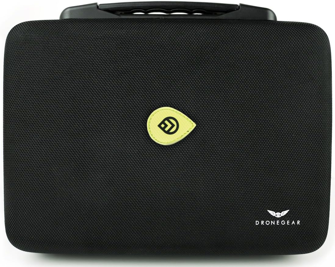MAVIC AIR GO CASE (DRONEGEAR EDITION) Carcasa rígida compacta DJI MAVIC AIR BODY, CONTROLLER, y 3 PILAS DE REPUESTO -Funda de viaje de nailon