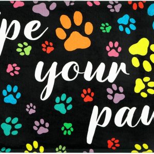 Alishomtll Tapete de bienvenida al aire libre para puerta delantera, tapete de pata de perro para entrada al aire libre, tapete de entrada duradero, Alishomtll Tapete de bienvenida al aire libre para puerta delantera, tapete de pata de perro para entrada al aire libre, tapete de entrada duradero,