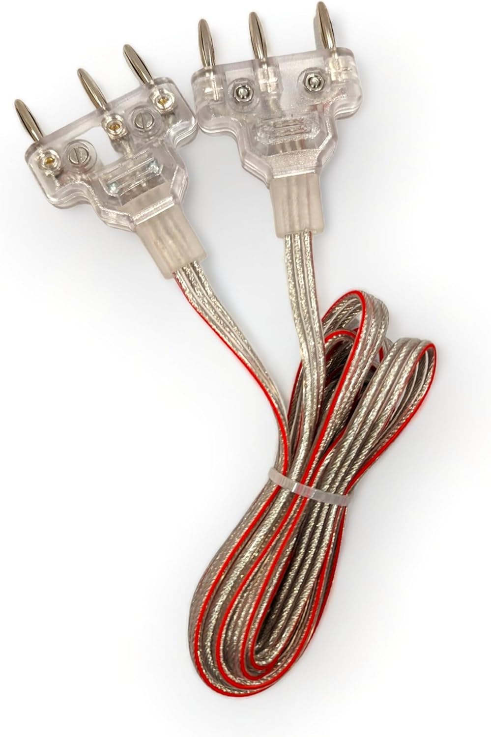 Cordón de cuerpo de espada de esgrima, cable de 3 pines, alambre transparente (paquete de 2)