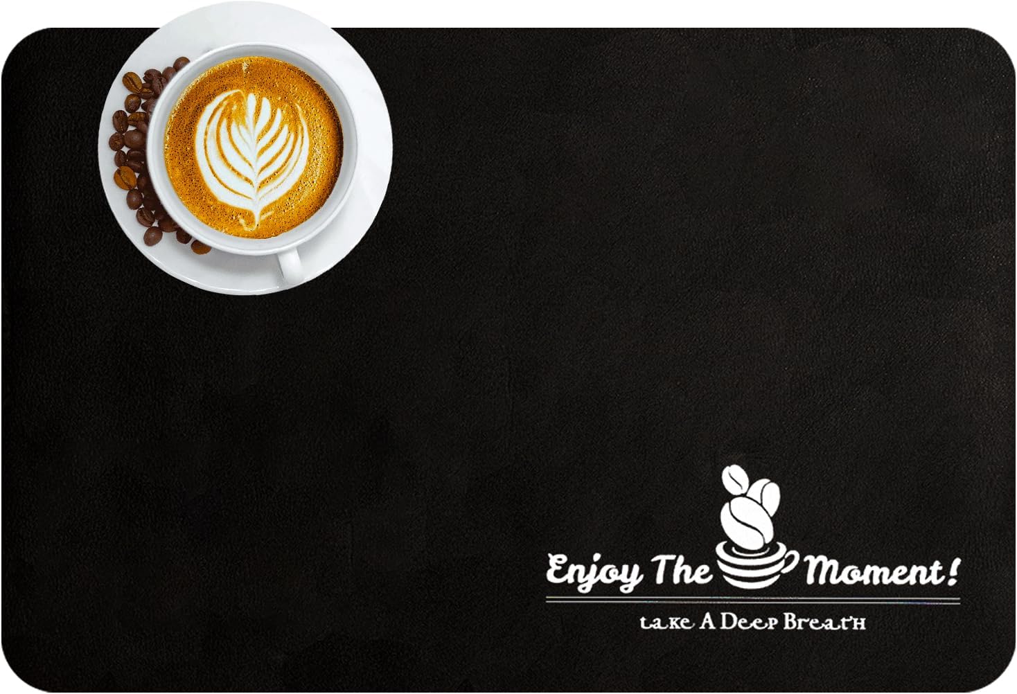 Tapete de barra de café, accesorios para encimeras, debajo de la cafetera, cafetera, cafetera, máquina de espresso, escondite las manchas, secado