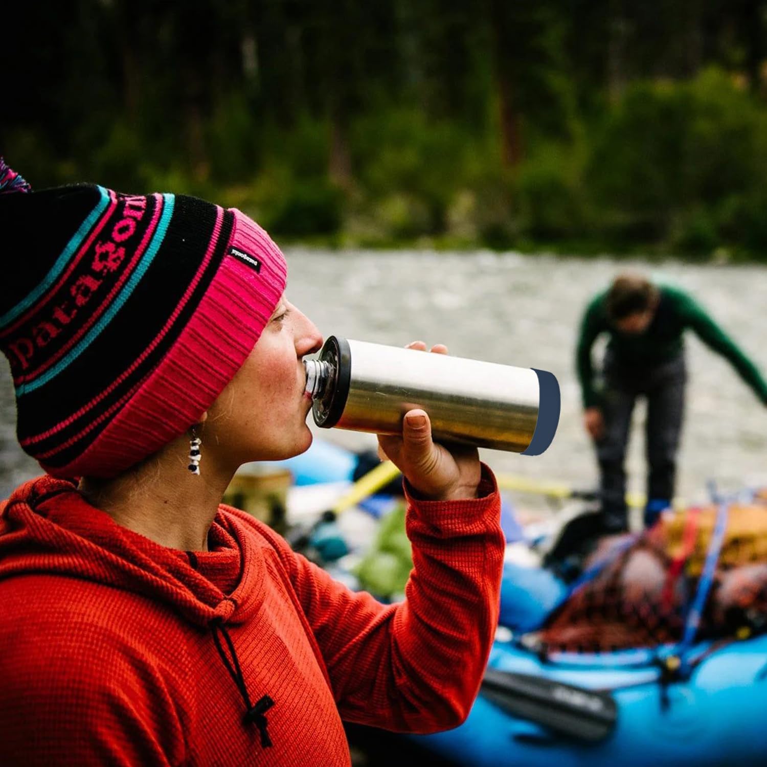 Funda de silicona para botas YETI Rambler Jr de 12 onzas y Rambler de 12 onzas y 18 onzas, protección más segura para botella YETI Rambler  Apto