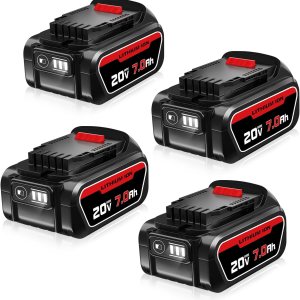 FERRYBOAT Reemplazo de 7000 mAh para batería Dewalt de 20 V, iones de litio MAX DCB204 DCB206 DCB200 DCB203 DCB181 DCB180 compatible con series FERRYBOAT Reemplazo de 7000 mAh para batería Dewalt de 20 V, iones de litio MAX DCB204 DCB206 DCB200 DCB203 DCB181 DCB180 compatible con series