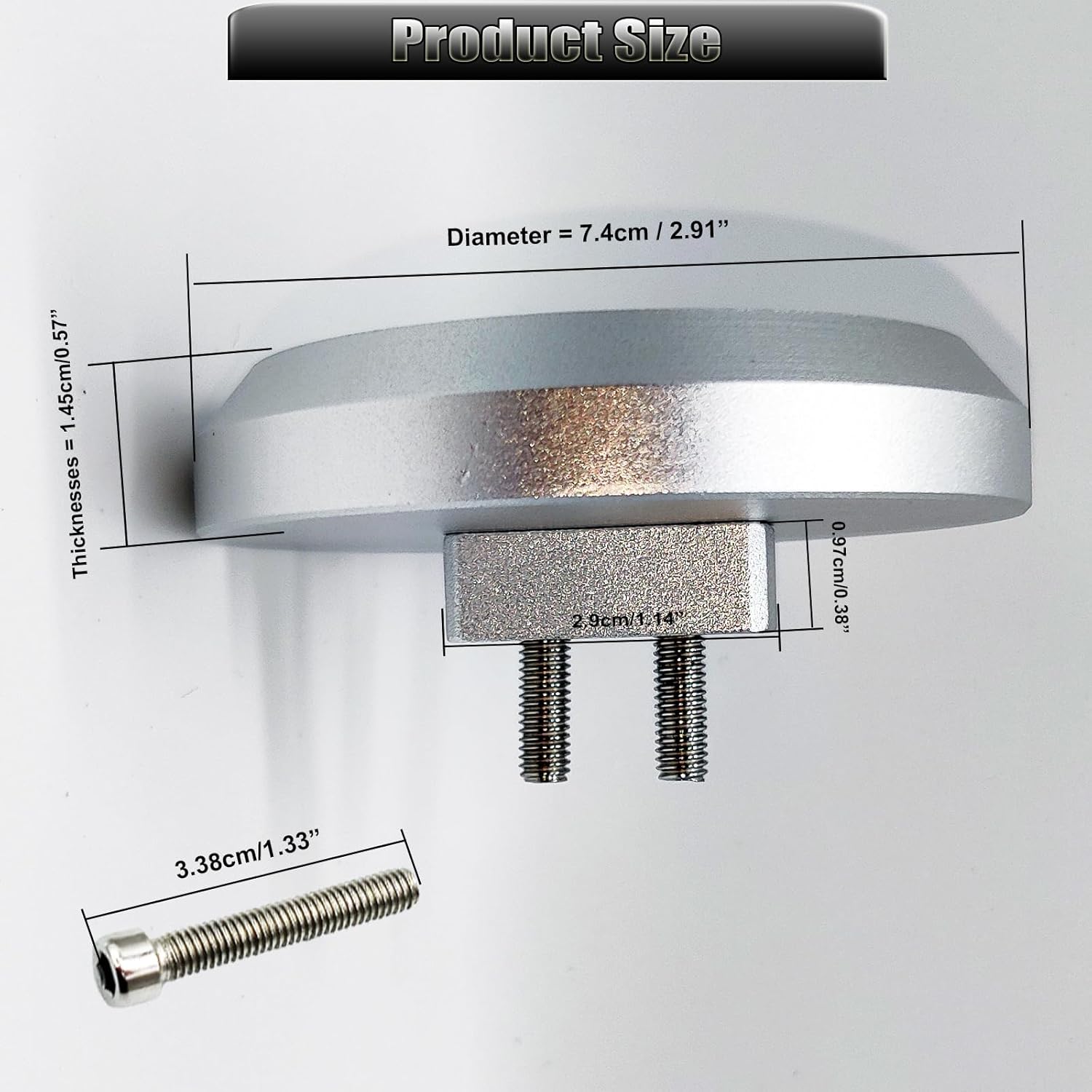 Pikioraz Paquete de 4 adaptadores de almohadilla de gato, disco de aluminio para Jacking, almohadillas de piso Billet compatibles con Chevrolet