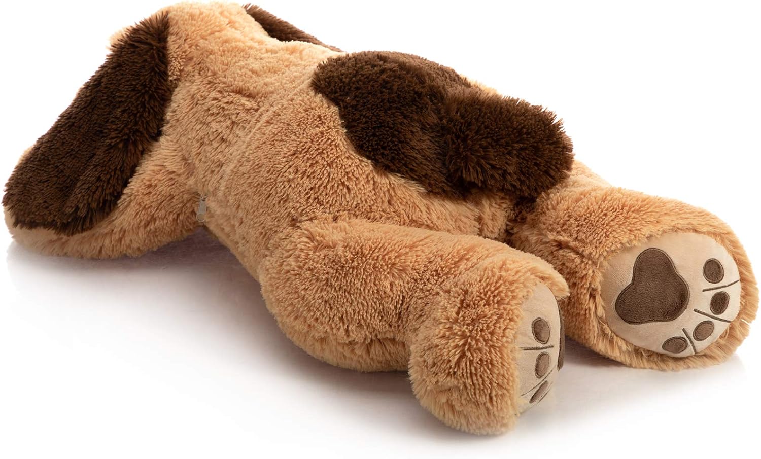 HollyHOME Almohada de felpa suave para perros, regalo para niños, 31 pulgadas, color marrón claro
