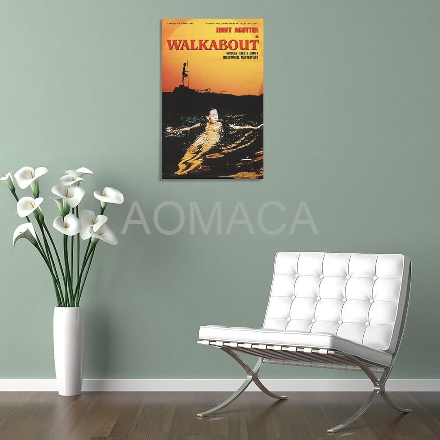 Póster de película Walkabout 2 lienzos, pintura de pared, póster para dormitorio, sala de estar, decoración de 12 x 18 pulgadas (11.8 x 17.7 in)