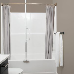 Able Life Barra de agarre universal para bañera a techo, mango de bañera ajustable, poste de transferencia para bañeras, barandillas de seguridad Able Life Barra de agarre universal para bañera a techo, mango de bañera ajustable, poste de transferencia para bañeras, barandillas de seguridad