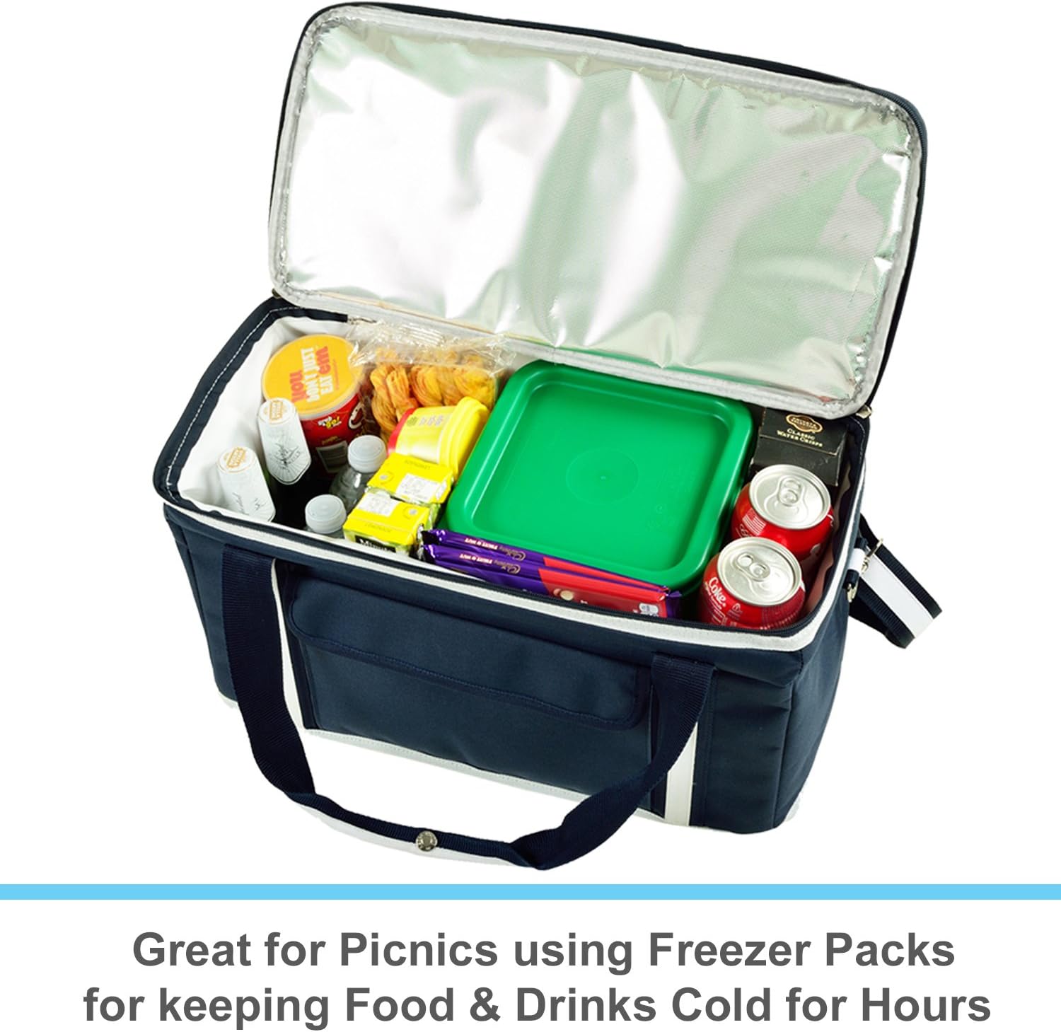 Penn State – Enfriador de picnic de viaje con ruedas con capacidad para 64 latas, enfriador plegable a prueba de fugas, diseñado y aprobado de