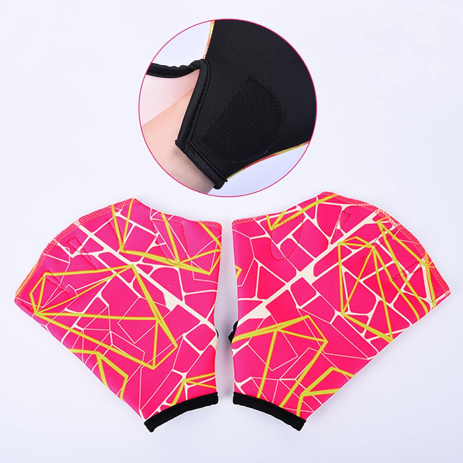 1 par de guantes de natación de fitness acuático, guantes de resistencia al agua, guantes de malla para natación, entrenamiento, equipo de ejercicio